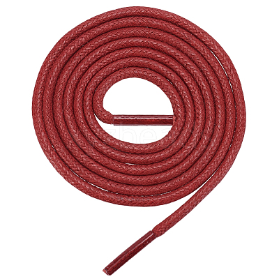 Round Waxed Cord Shoelace String OCOR-WH20007-225B-03-1