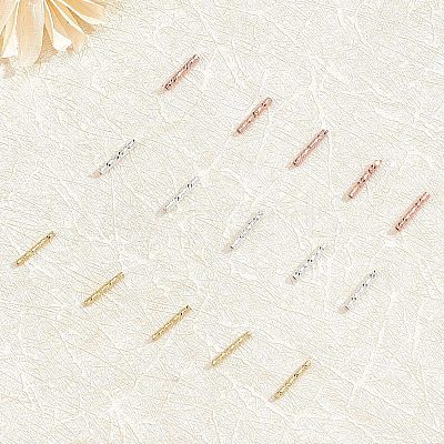 SUPERFINDING 40pcs 2 Color Brass Tube Beads KK-FH0003-26-1