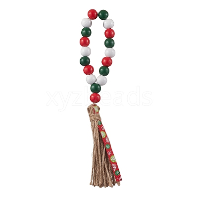 Wooden Beads Napkin Rings HJEW-JM02149-1