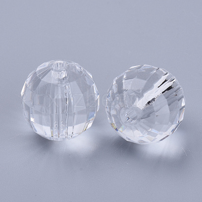 Transparent Acrylic Beads TACR-Q254-6mm-V01-1