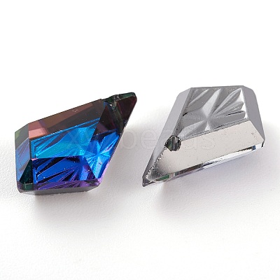 Embossed Glass Rhinestone Pendants GLAA-J101-01B-001BB-1