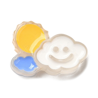 Translucent Resin Cabochons RESI-H147-01C-1