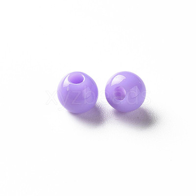 Opaque Acrylic Beads X-MACR-S370-C6mm-A32-1