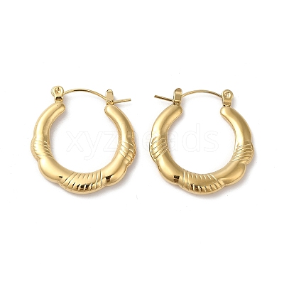 Rack Plating 304 Stainless Hoop Earrings for Women EJEW-Z026-37G-1