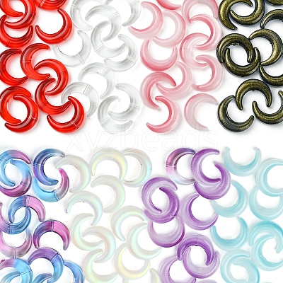20Pcs Gradient Color Handmade Lampwork Beads LAMP-FS0001-18E-1