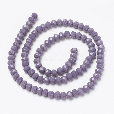 Opaque Solid Color Glass Beads Strands LS-EGLA-A034-P4mm-D11-1