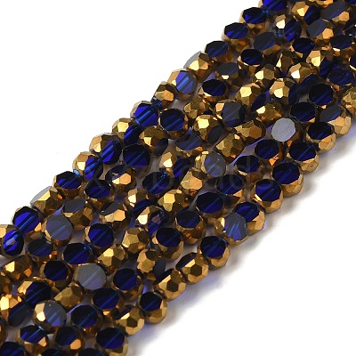 Electroplate Glass Beads Strands EGLA-P061-01B-01-1