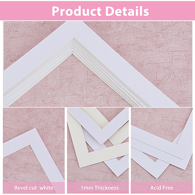 Square Paper Picture Frame FIND-WH0139-300-1