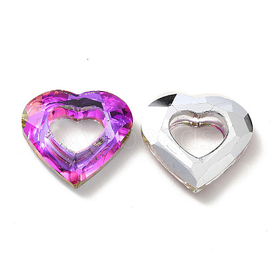 Electroplated Glass Pendants EGLA-O008-01C-1