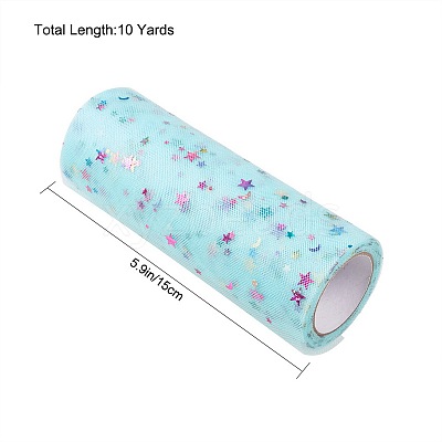 Star Sequin Deco Mesh Ribbons OCOR-P010-F07-1