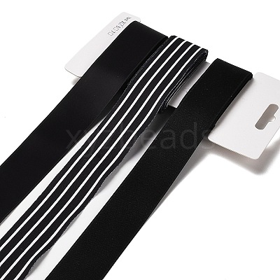 9 Yards 3 Styles Polyester Ribbon SRIB-A014-G15-1
