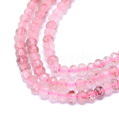 Natural Strawberry Quartz Beads Strands G-G106-A11-01-1