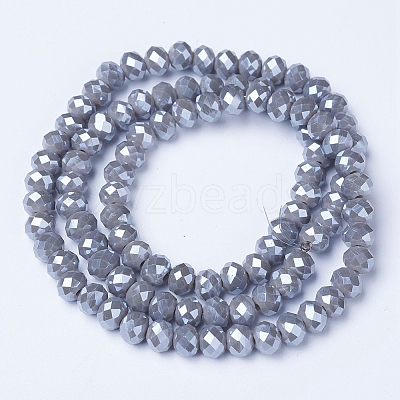 Electroplate Glass Beads Strands EGLA-A034-P3mm-A15-1