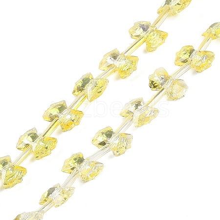 Electroplate Glass Beads Strands EGLA-B007-03A-HP01-1