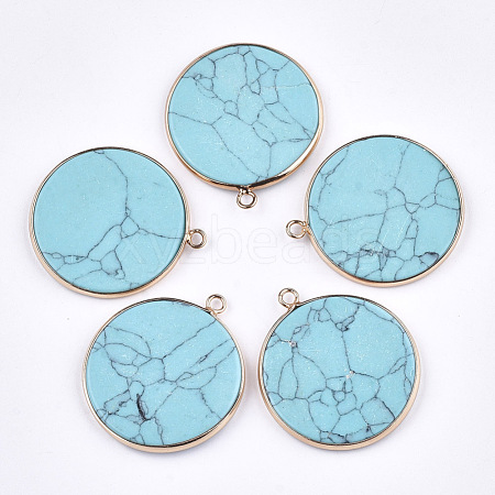 Synthetic Turquoise Pendants G-T112-24N-1