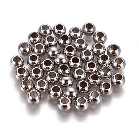 Tarnish Resistant 304 Stainless Steel Spacer Beads X-STAS-L222-42C-P-1