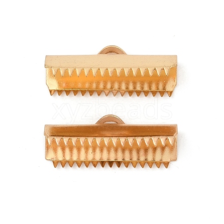 304 Stainless Steel Ribbon Crimp Ends STAS-E471-05N-G-1