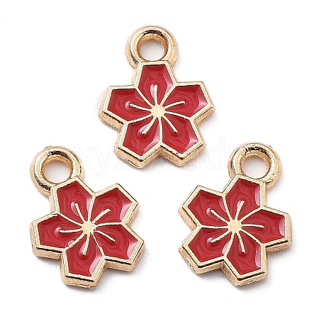 Alloy Enamel Charms ENAM-S022-01E-1