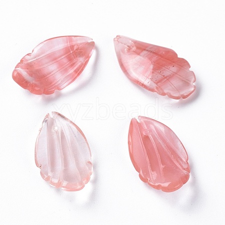 Cherry Quartz Glass Pendants G-F697-C04-1