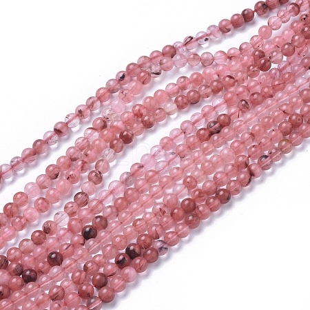 Natural Rhodonite Beads Strands X-G-F591-05-6mm-1