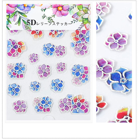 5D Nail Art Water Transfer Stickers Decals X-MRMJ-S008-084C-1