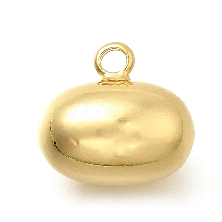 Brass Oval Charms KK-S508-02G-1