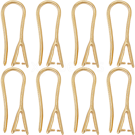 SUNNYCLUE 20Pcs Rack Plating Brass Earring Hooks KK-SC0004-61-RS-1