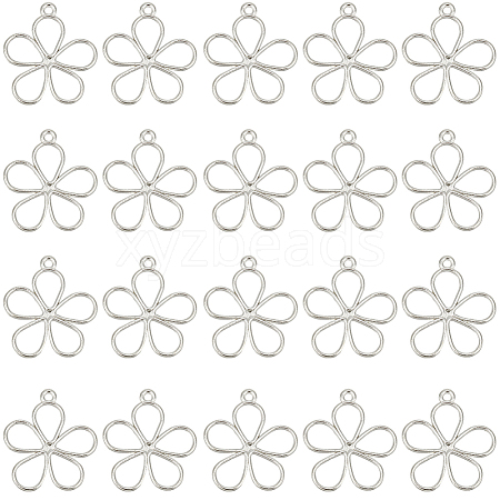 100Pcs Tibetan Style Alloy Pendants FIND-SC0009-48S-1