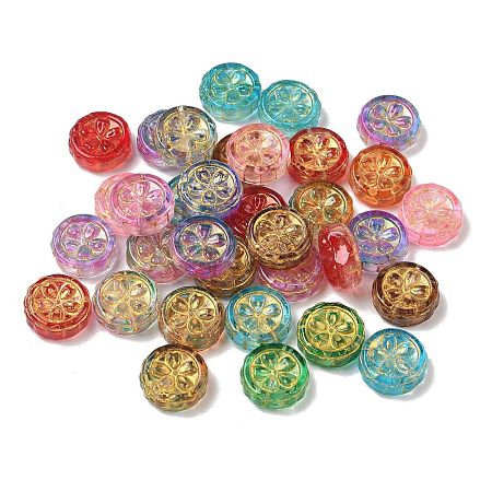 Baking Paint Transparent Glass Beads GL-CBA8D6A-06-1