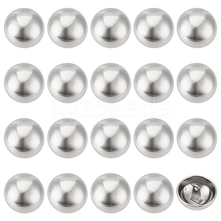 1-Hole Zinc Alloy Buttons FIND-MA0001-18B-P-1