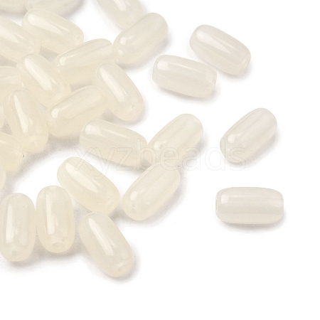Opaque Acrylic Beads OACR-WH0055-01A-1