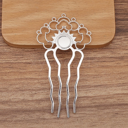 Alloy Hair Comb Findings PW-WG3438E-01-1