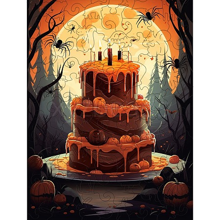 Halloween Theme Wooden Puzzles PW-WGC1D61-03-1