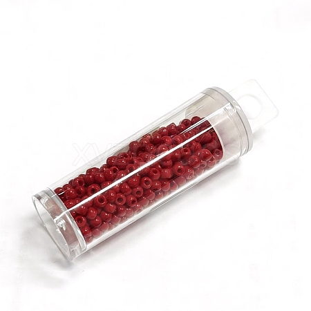 Opaque 8/0 Glass Seed Beads SEED-I013-3mm-RR45A-1