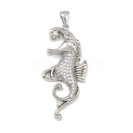 Ocean Brass Micro Pave Cubic Zirconia Pendants LS-KK-K411-04A-P-1