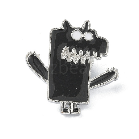 Halloween Theme Alloy Brooches JEWB-R017-02-1