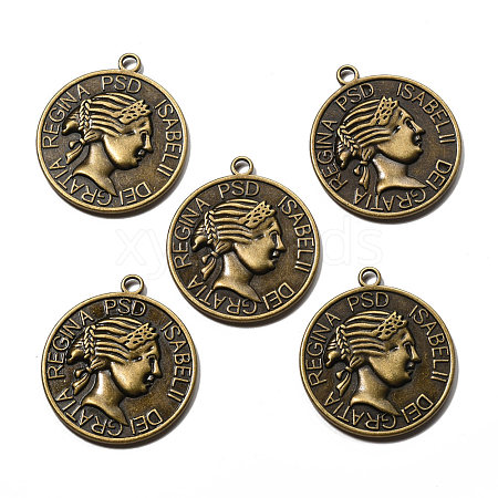 Tibetan Style Alloy Pendants X-EA13483Y-AB-1