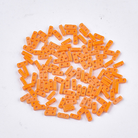 2-Hole Opaque Glass Seed Beads SEED-S023-21A-01-1