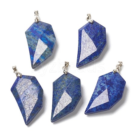 Natural Lapis Lazuli Pendants G-P445-D04-1