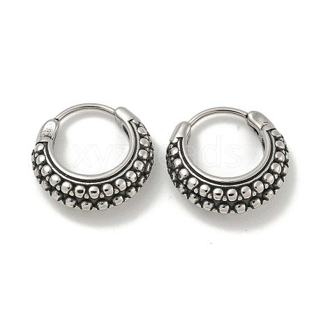 316 Surgical Stainless Steel Hoop Earrings for Women and Men EJEW-D096-21A-AS-1