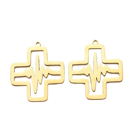 201 Stainless Steel Pendants SA-CBA49C1-10G-1