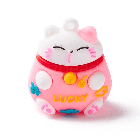 PVC Cartoon Lucky Cat Doll Pendants KY-C008-12D-1