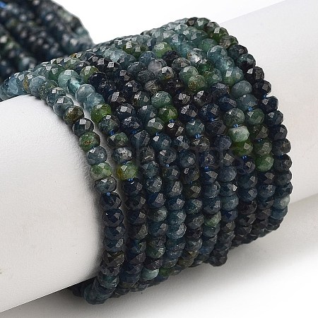 Natural Blue Tourmaline Beads Strands G-B088-D12-01-1