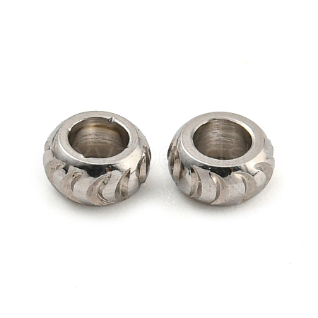 Non-Tarnish 304 Stainless Steel Beads STAS-P355-02P-1