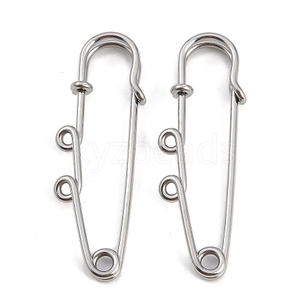 304 Stainless Steel Safety Pins Brooch Findings STAS-K252-05A-P-1