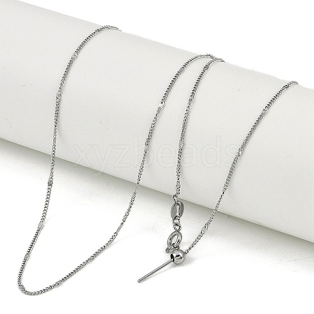 304 Stainless Steel Link Chain Necklaces NJEW-H042-03P-1