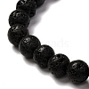 Natural Lava Rock & Howlite Aromatherapy Anxiety Essential Oil Diffuser Bracelets Set for Men Women BJEW-JB06729-6