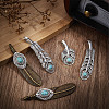 SUNNYCLUE 12Pcs 3 Styles Tibetan Style Alloy Big Pendants FIND-SC0003-63-4