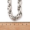 304 Stainless Steel Rope Chain Necklaces for Women Men NJEW-A033-04B-P-3