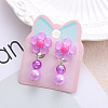 Alloy Plastic Clip-on Earrings for Kid WG21FF0-15-1